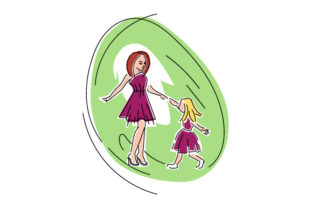 Abstract Mom & Daughter Dance: An Embroidery Review