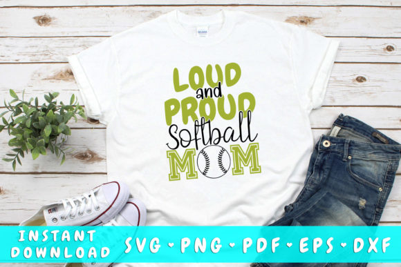 Loud and Proud Softball Mom Svg Review