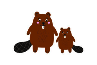 Mom and Baby Beavers: An Embroidery Design Review