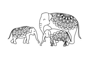 Mom and Baby Elephants: A Thoughtful Embroidery Design for Heartfelt Projects