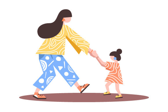 Mom Dancing with Daughter: A Heartfelt Embroidery Design for Real Projects